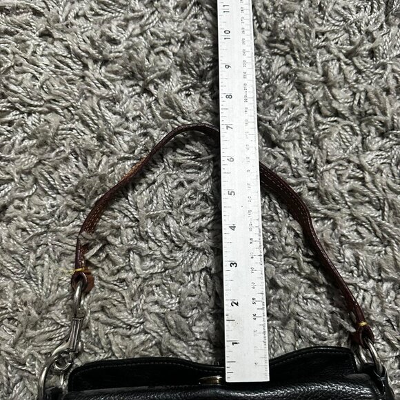 Coach Black Leather Mini Bag with Turn Lock - Picture 8 of 8